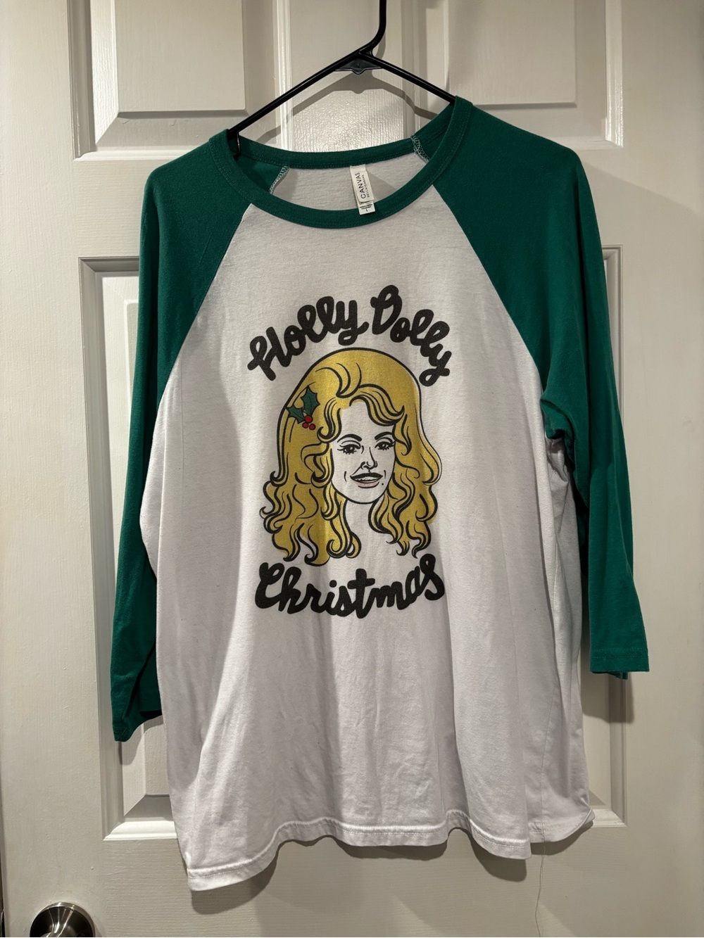 Dolly Parton Christmas Baseball Tee